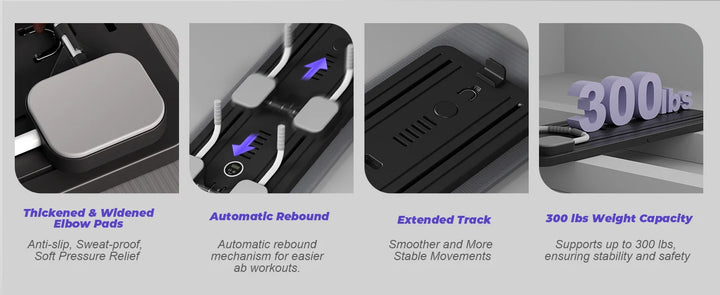 Multifunctional Fitness Plate Abdominal Board Push up Board automatic rebound abdominal muscle curling, Home Fitness Shape