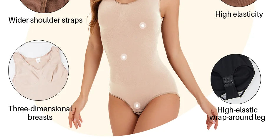 Molasus Bodysuit Women Slimming Shapewear Corset Reducing Body Shaper Modeling Underwear Tummy Control Panties Briefs Large Size