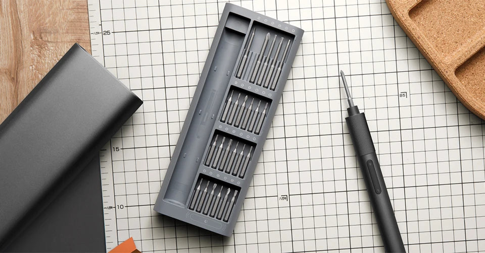 Xiaomi Mijia Electric Precision Screwdriver Magnetic Kit with 24 PCS Screw Heads Power Tools Sets for Smart Home PC Phone Repair