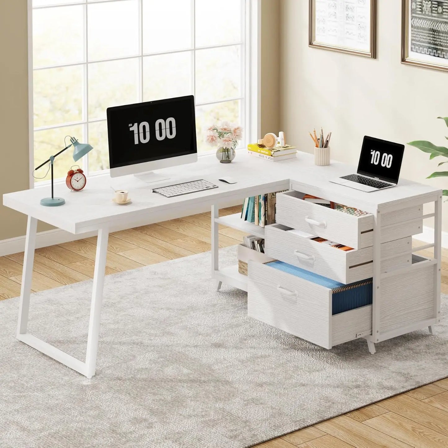 Office Desk with Storage