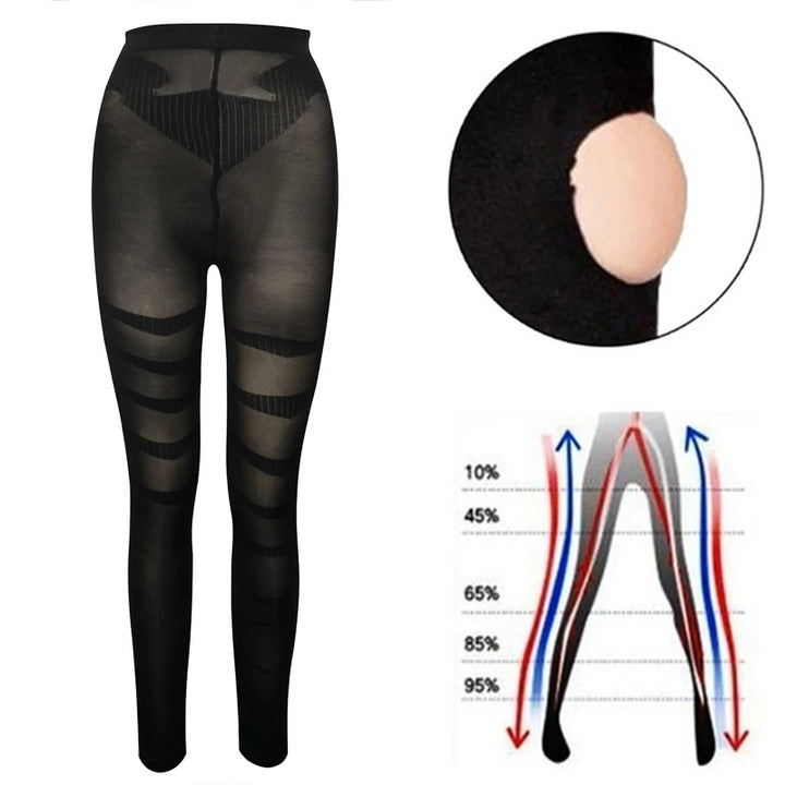 High Waist Shapewear Anti Cellulite Compression Leggings Leg Slimming Body Shaper Tummy Control Tights Panties Thigh Slimmer