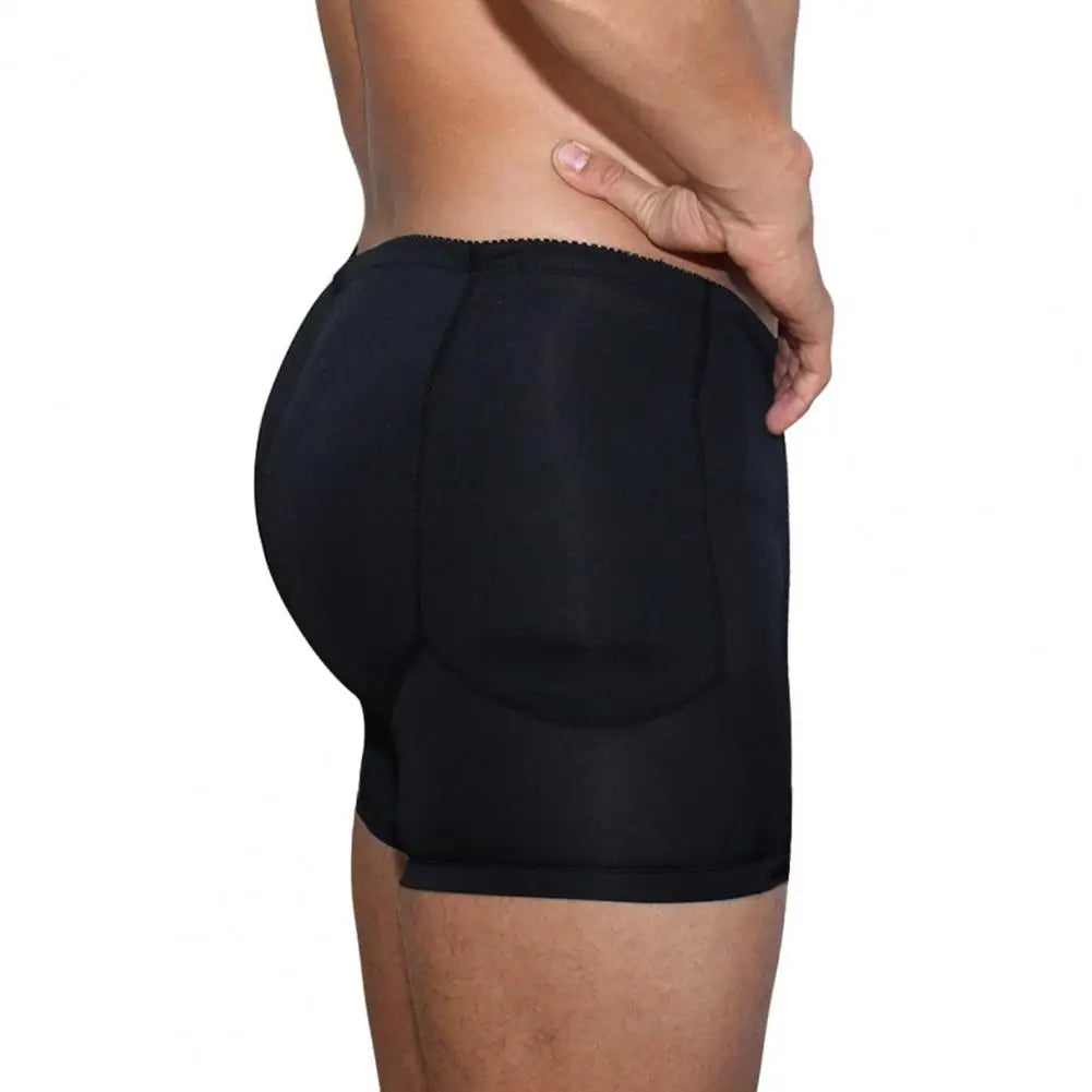 Sexy Fake Butt Padded Boxers Men Underpants Pad Filling Shapewear Thick Butt Lifted Natural Men Boxers Underwear Butt Lifter