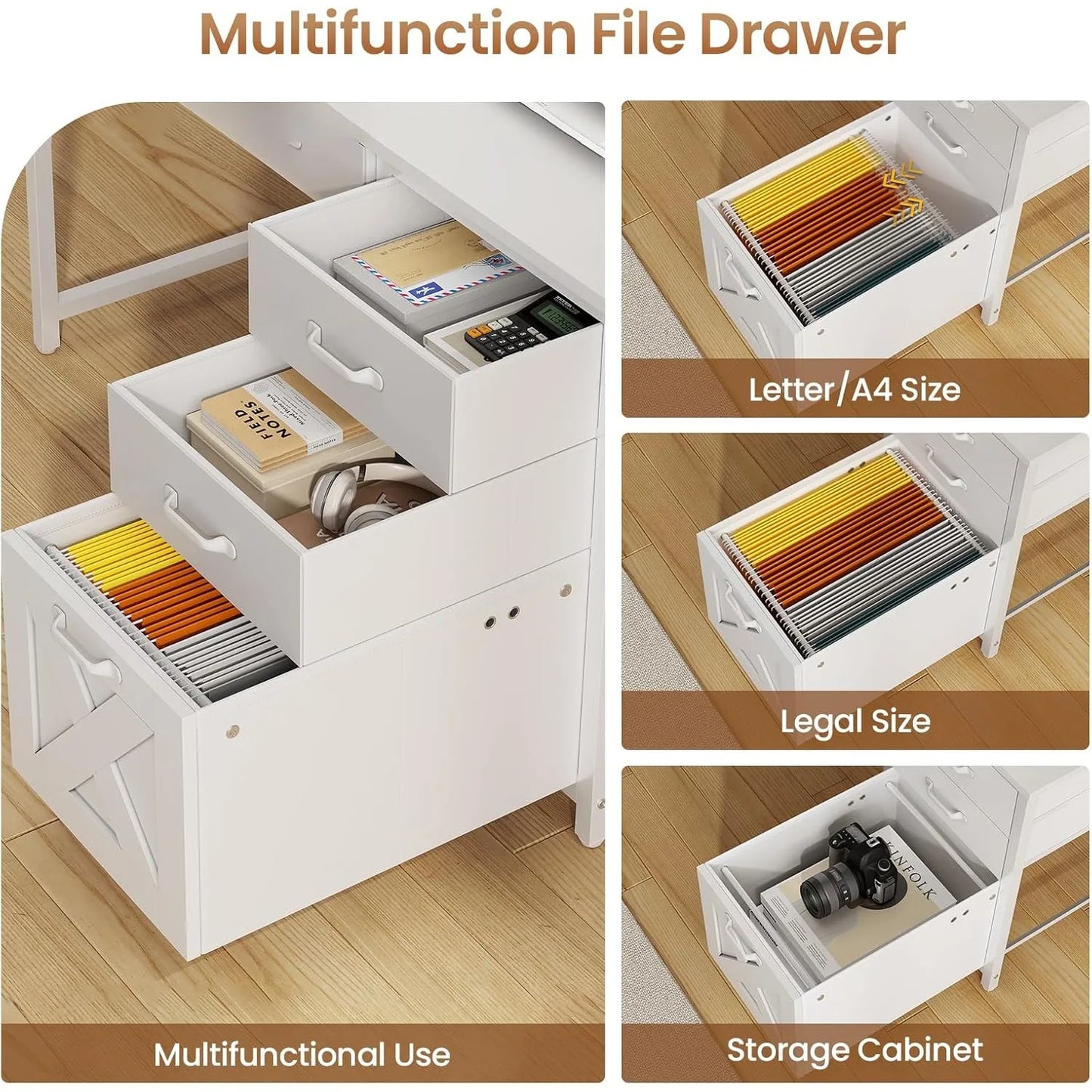 Office Desk with Drawers