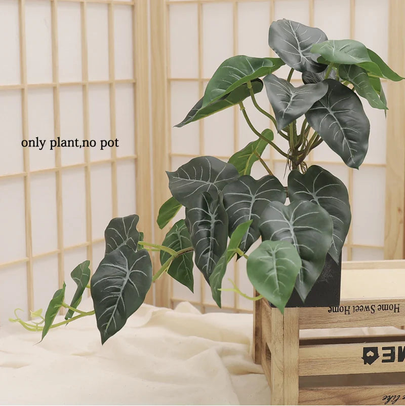 Artificial Turtle Back Leaf Plant Décor