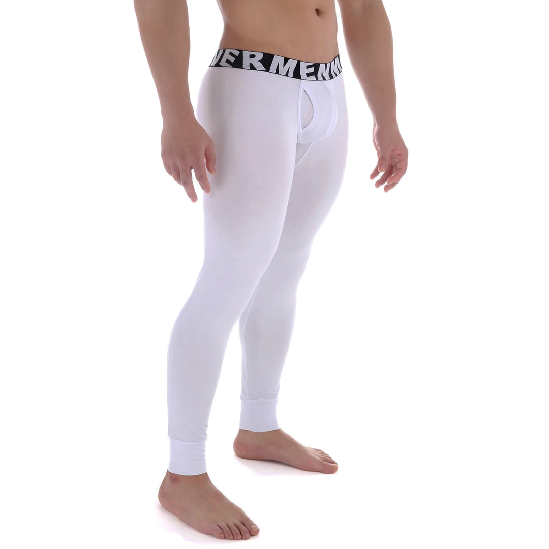 CLEVER-MENMODE Thermal Underwear Men's Sexy Penis Pouch Thermo Long Johns Pants Modal Leggings Bottoms Warm Pants Elastic