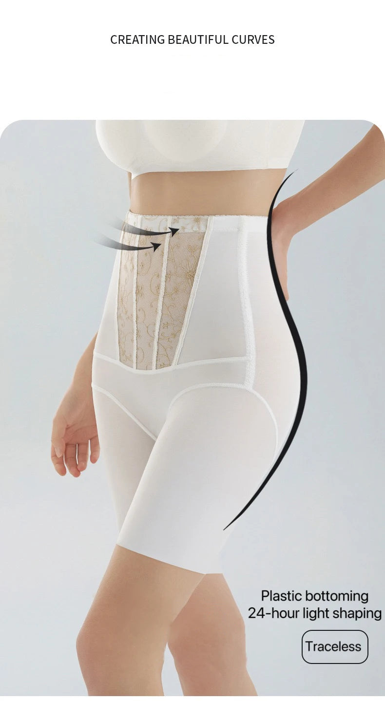 1pcs Seamless Belly Shaping Briefs Embroidery Lifting Hip Pants Slimming Panties Women Potent Shaper Underwear Safety Panty