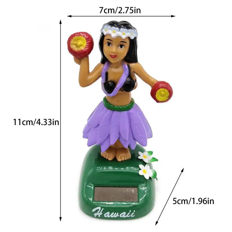 HulaGirl Dashboard Doll HulaGirl Dashboard Hawaii Dancing Girl Car Dashboard Decorations Solar Dancing Figure Toy
