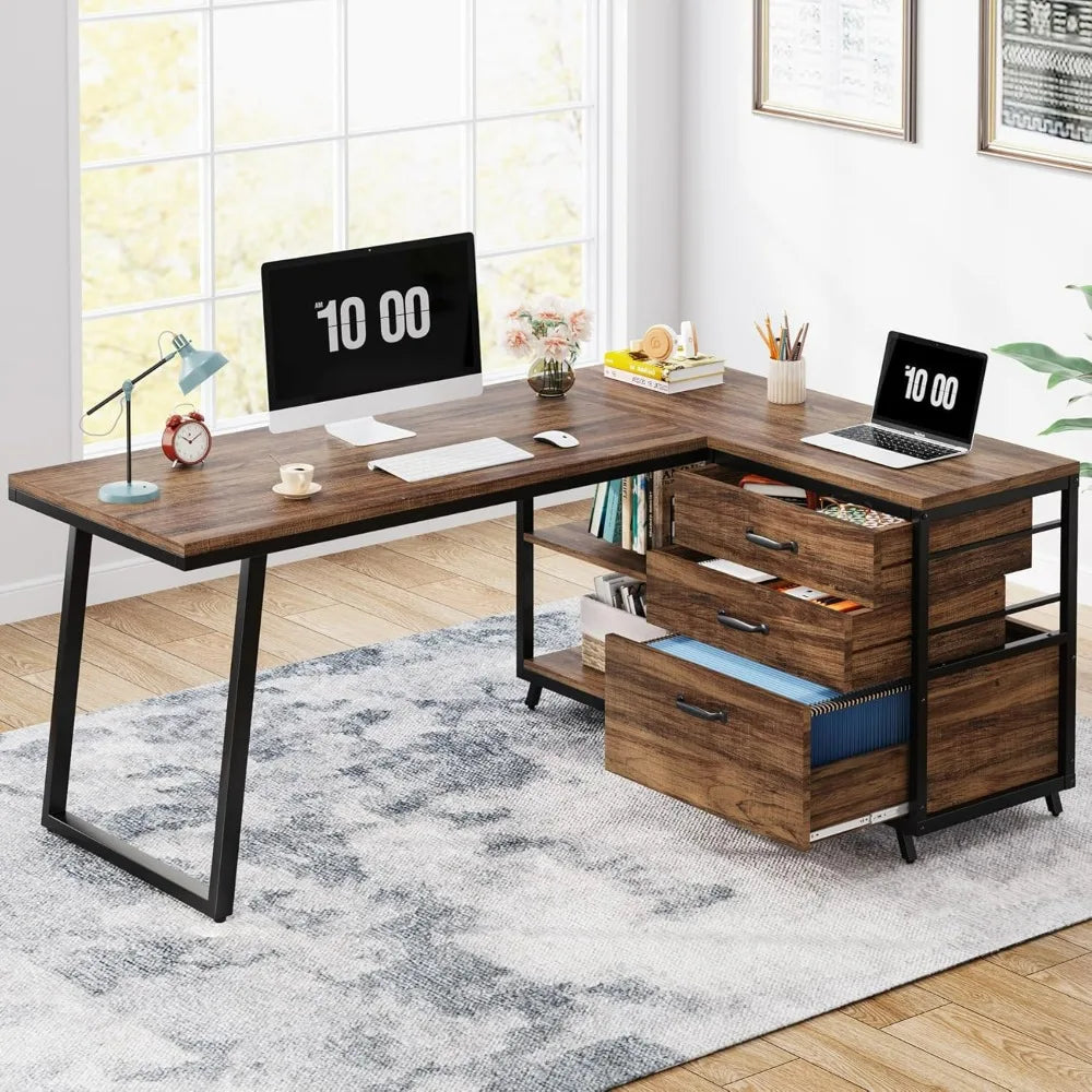 Office Desk with Storage