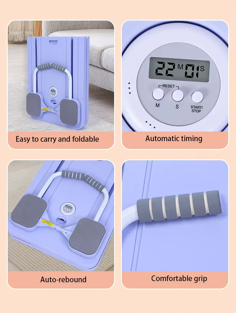 Multifunction Abdominal Board Exercise Push Up Board Fitness Plate Automatic Rebound Full Body Workout Pilate Home Fitness Shape