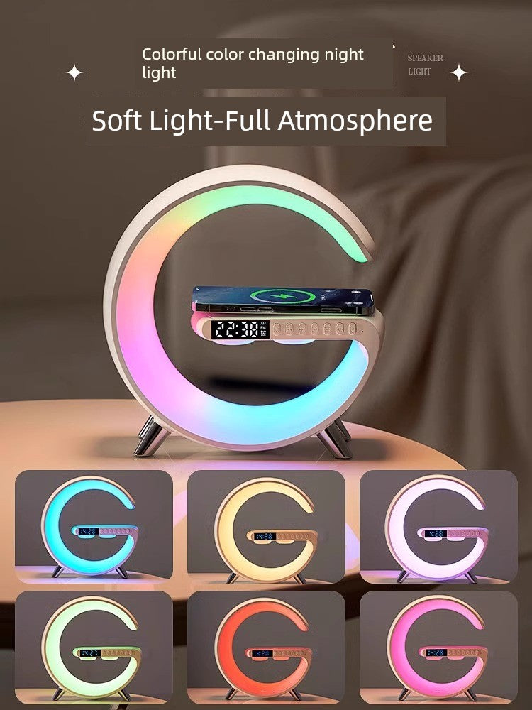 Bluetooth Audio Small Night Lamp Wireless Charger Bedroom Bedside Sleeping Atmosphere Fancy Birthday Gift for Girls Christmas