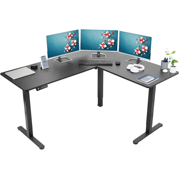 Electric L-Shaped Standing Desk