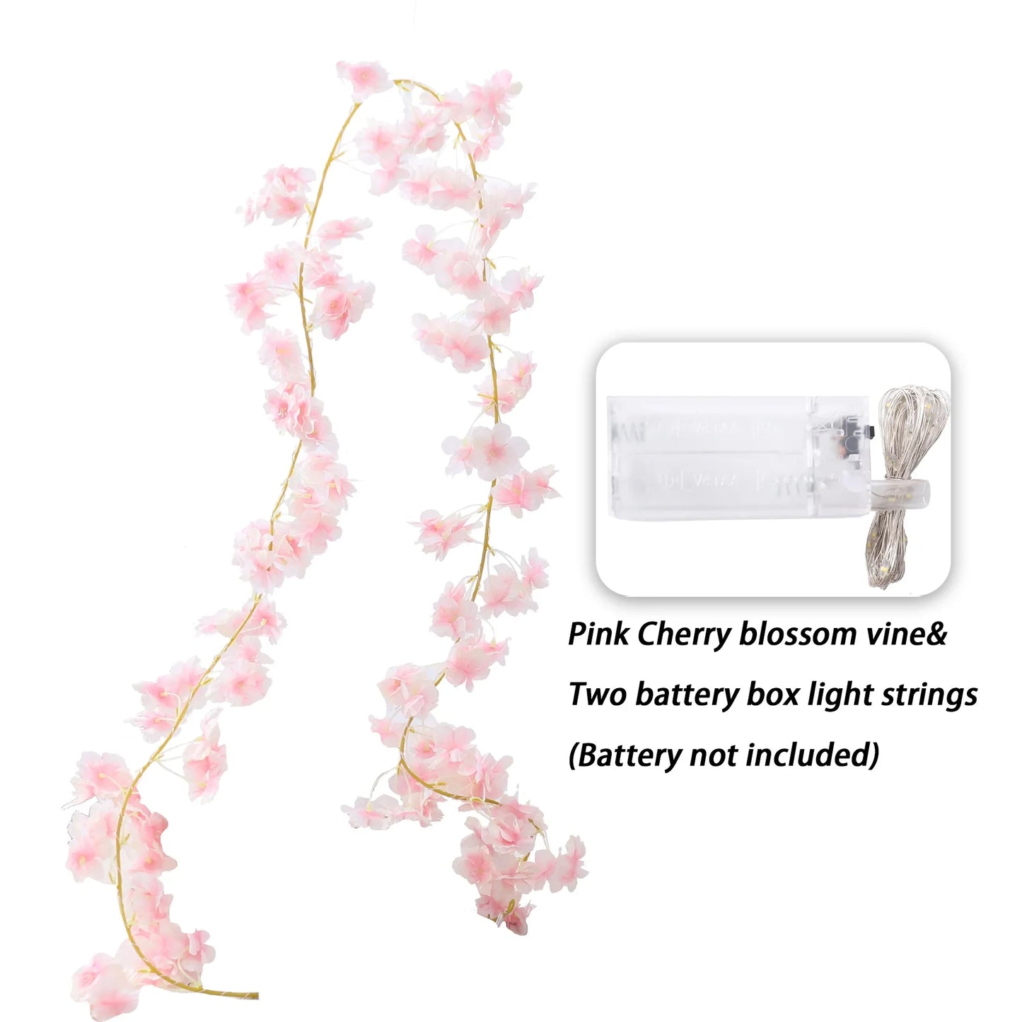 Kahaul Artificial Cherry Blossom Vine Décor