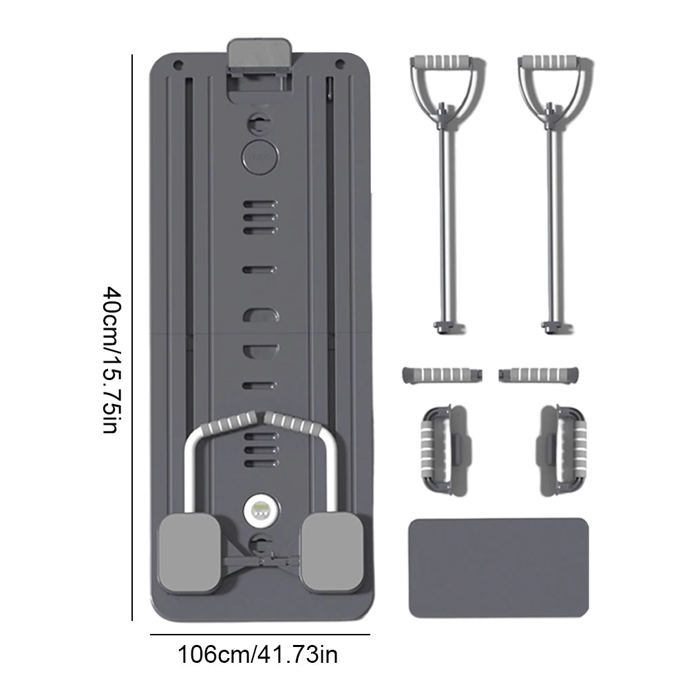 Abdominal Exercise Board with Timer Fitness Board Push-up Bar Leg & Arm Training Multifunctional Pilates Reformer Set Equipment