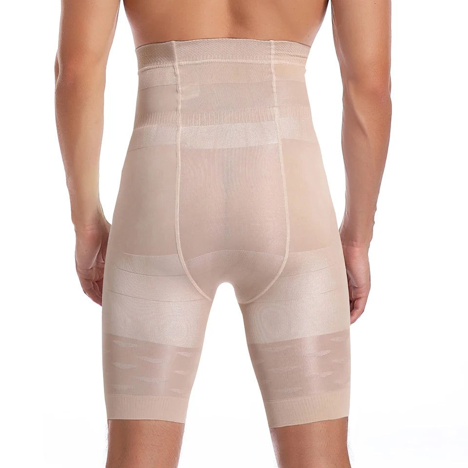 Men Body Shaper Tummy Control Shorts Shapewear Belly Girdle Boxer Briefs High Waisted Slimming Underwear Leg Compression Panties
