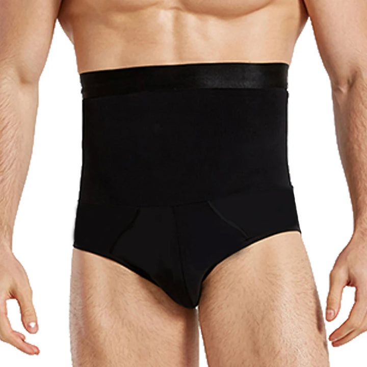 High Waist Flat Belly Panties for Men Tummy Control Shapewear Slimming Body Shaper Underwear Belly Girdle Brief Butt Lifter