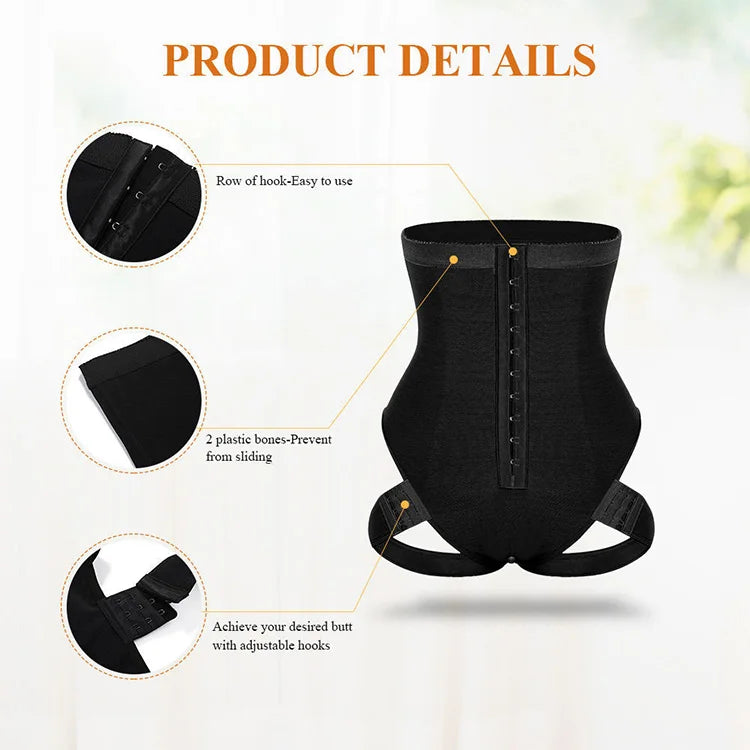 High Waist Abdomen Butt Lifter Control Panties Brief Booty Lift Seamless Shapewear Slimming Pulling Underwear Body Shaper