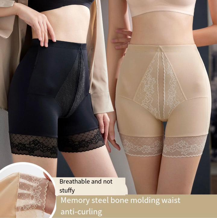 1pcs Women Belly Shaping Brief Mid Waist Lifting Hip Pants Slimming Panties Women Shaper Underwear Breathable Lace Safety Panty