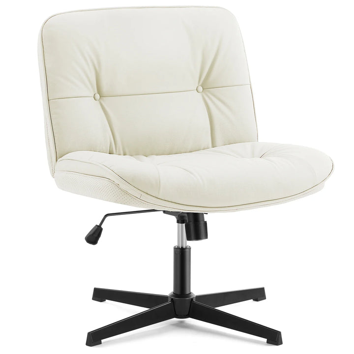 JHK Armless PU Leather Office Chair