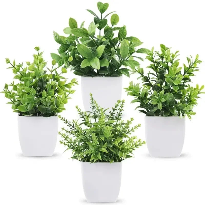 Mini Artificial Eucalyptus Potted Plant