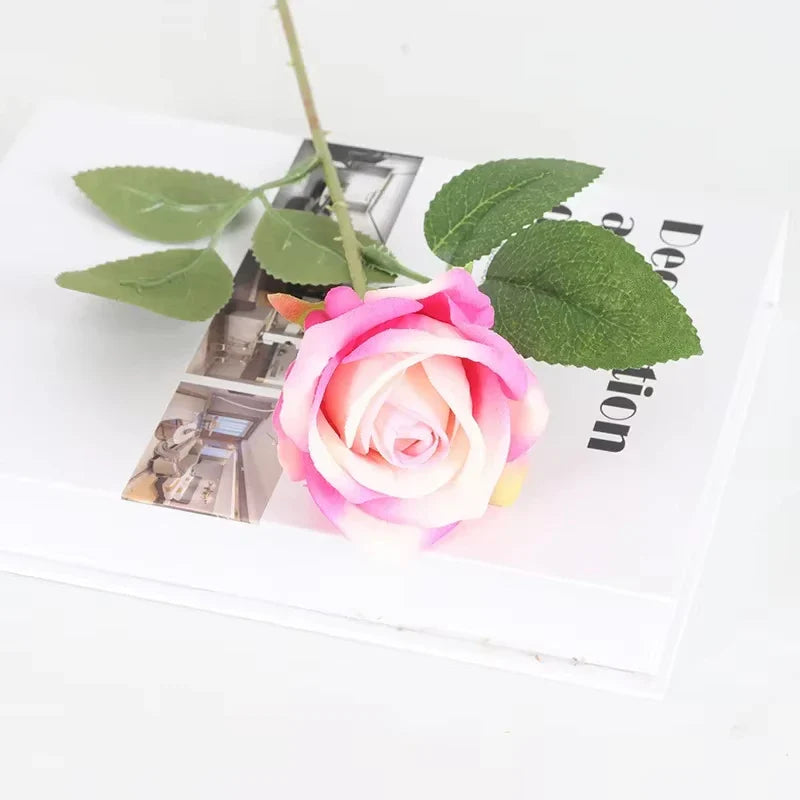 Artificial Flannel Rose Bouquet