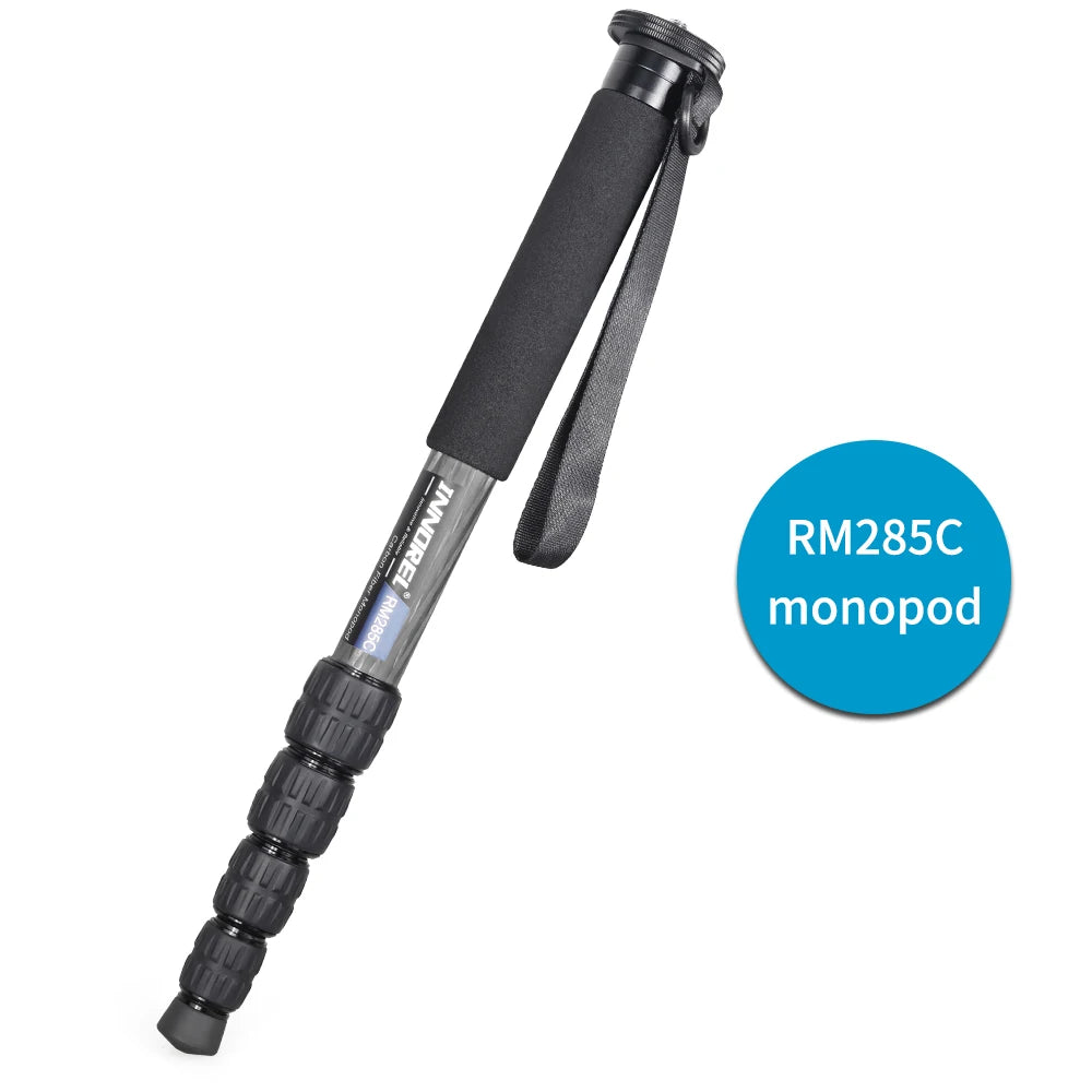 RM285C/RM325C Professional Carbon Fiber Monopod for Canon Nikon Sony DSLR Camera Video Camcorder 5-Section Photography Bracket