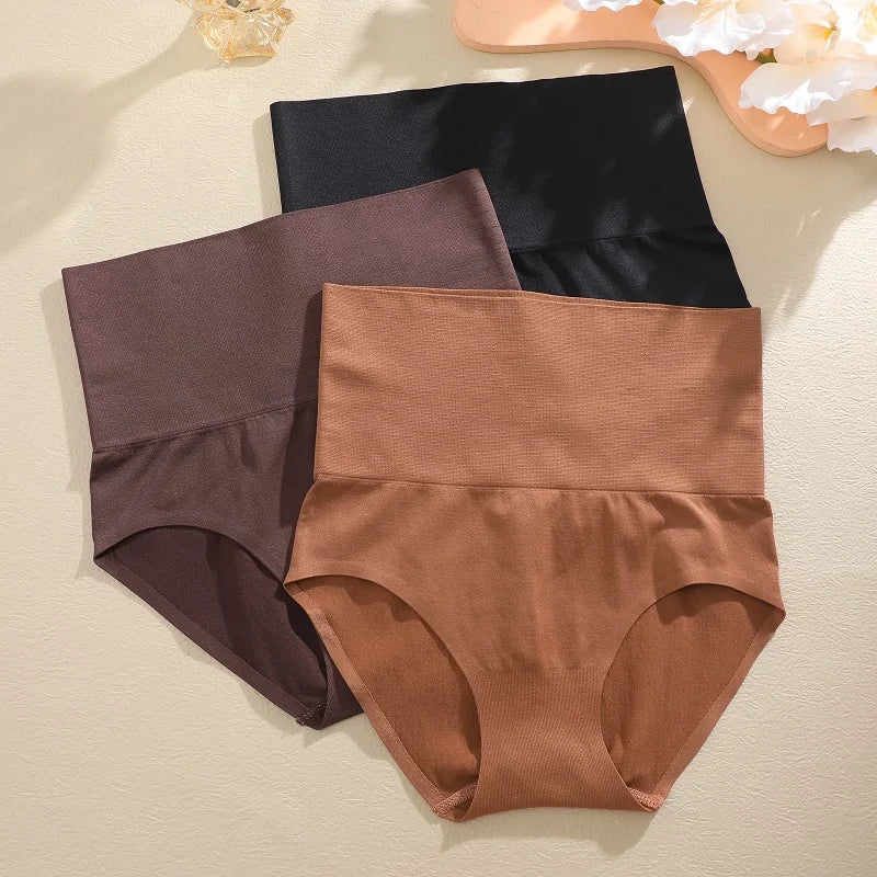 3PCS/Set Women High Waist Shapewear Seamless Slimming Panties Butt Lifter Control Briefs Women Elastic Body Shaper Bodysuit