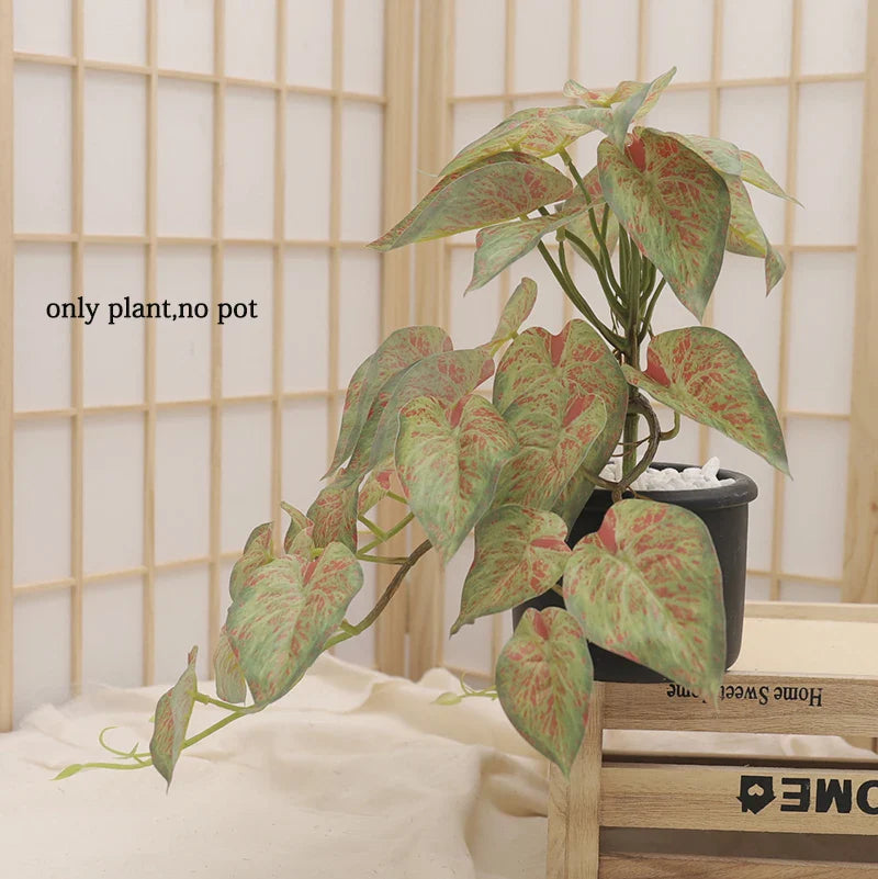 Artificial Turtle Back Leaf Plant Décor