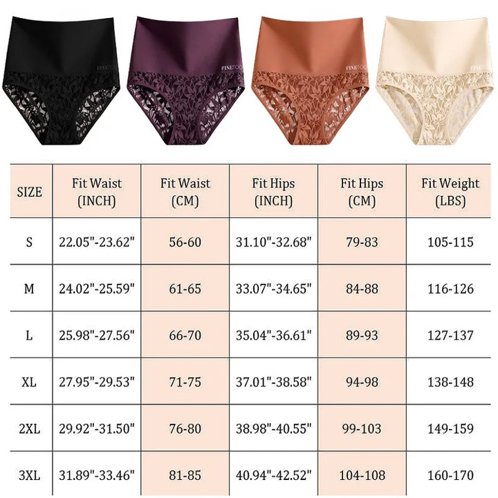 2PCS/Set Women High Waist Shapewear Panties Seamless Slimming Briefs Female Butt Lifter Tummy Underwear Hollow Breathable Panty