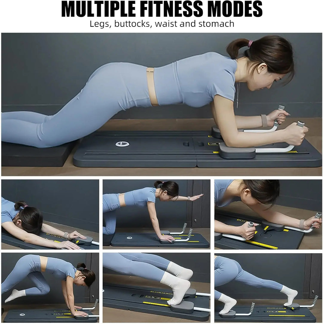 Multifunction Abdominal Board Exercise Push Up Board Fitness Plate Automatic Rebound Full Body Workout Pilate Home Fitness Shape