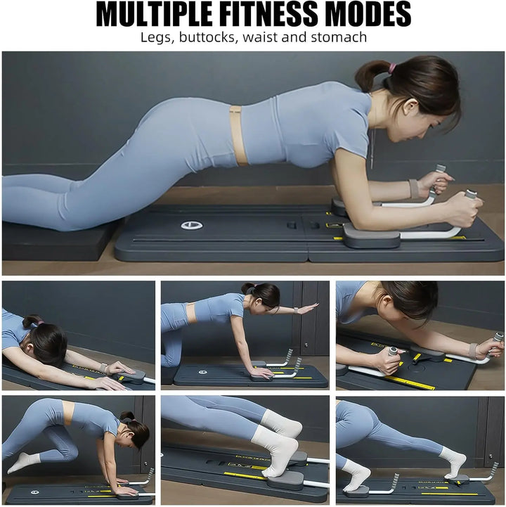 Multifunction Abdominal Board Exercise Push Up Board Fitness Plate Automatic Rebound Full Body Workout Pilate Home Fitness Shape