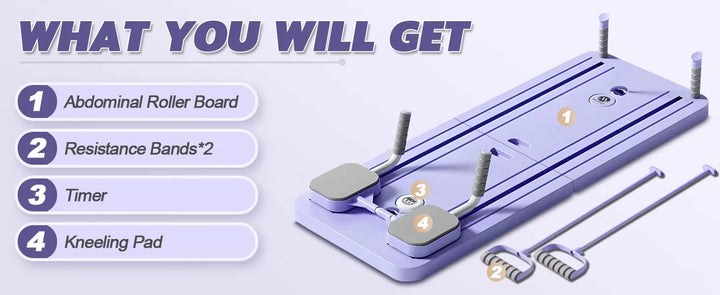 Multifunction Abdominal Board Exercise Push Up Board Fitness Plate Automatic Rebound Full Body Workout Pilate Home Fitness Shape