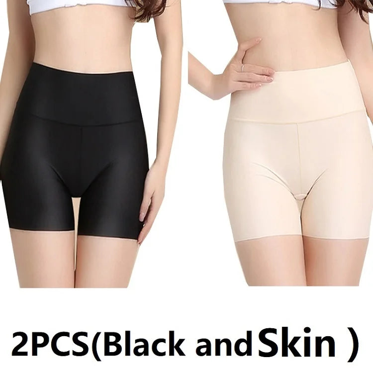 2PCS Safety Short Pants Protective Shorts Under The Skirt Underskirt Pants Cyclist Woman Skirt Underpants Ladies Shorts AQK01