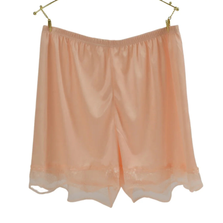 1PC Womens Silk Sleep Shorts Silky Smooth Pajama Breathable Safety Pants Summer Female Nightwear Comfortable Lace Home Underwear