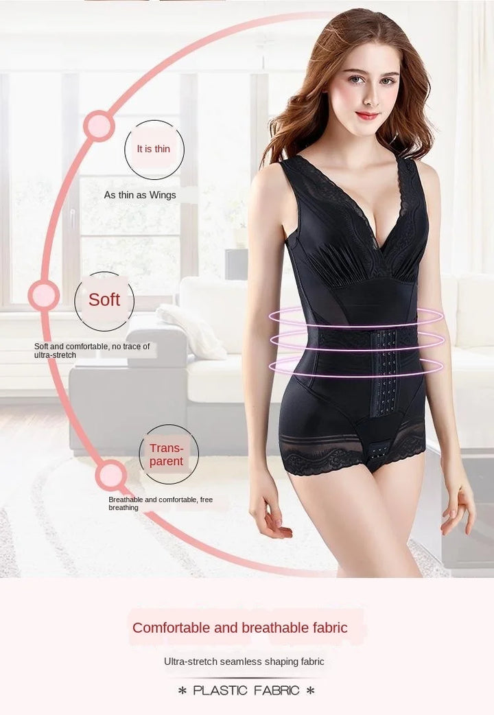 Women's Bustier Corset Waist Trainer Sharpening Body Sweat Suit Shaper Sexy Lingerie Slim Bodysuits Modeling Underwear Jumpsuit