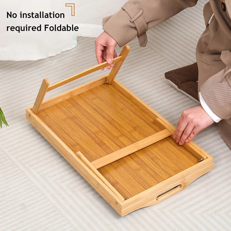 Adjustable Wood Bed Tray Laptop Desk