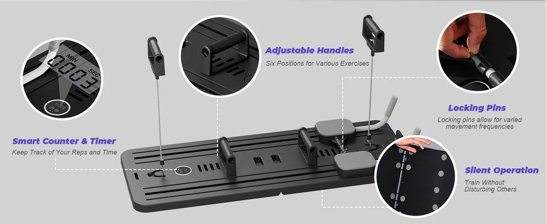 Multifunctional Fitness Plate Abdominal Board Push up Board automatic rebound abdominal muscle curling, Home Fitness Shape