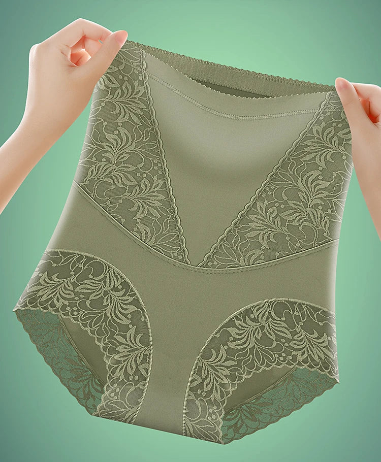 Seamless Postpartum Slim Butt Lifter Brief Women High Waist Panties Unique Fiber Lace Shaper Fat Burning Tummy Control Underwear