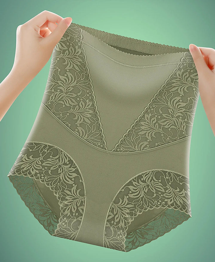 Seamless Postpartum Slim Butt Lifter Brief Women High Waist Panties Unique Fiber Lace Shaper Fat Burning Tummy Control Underwear