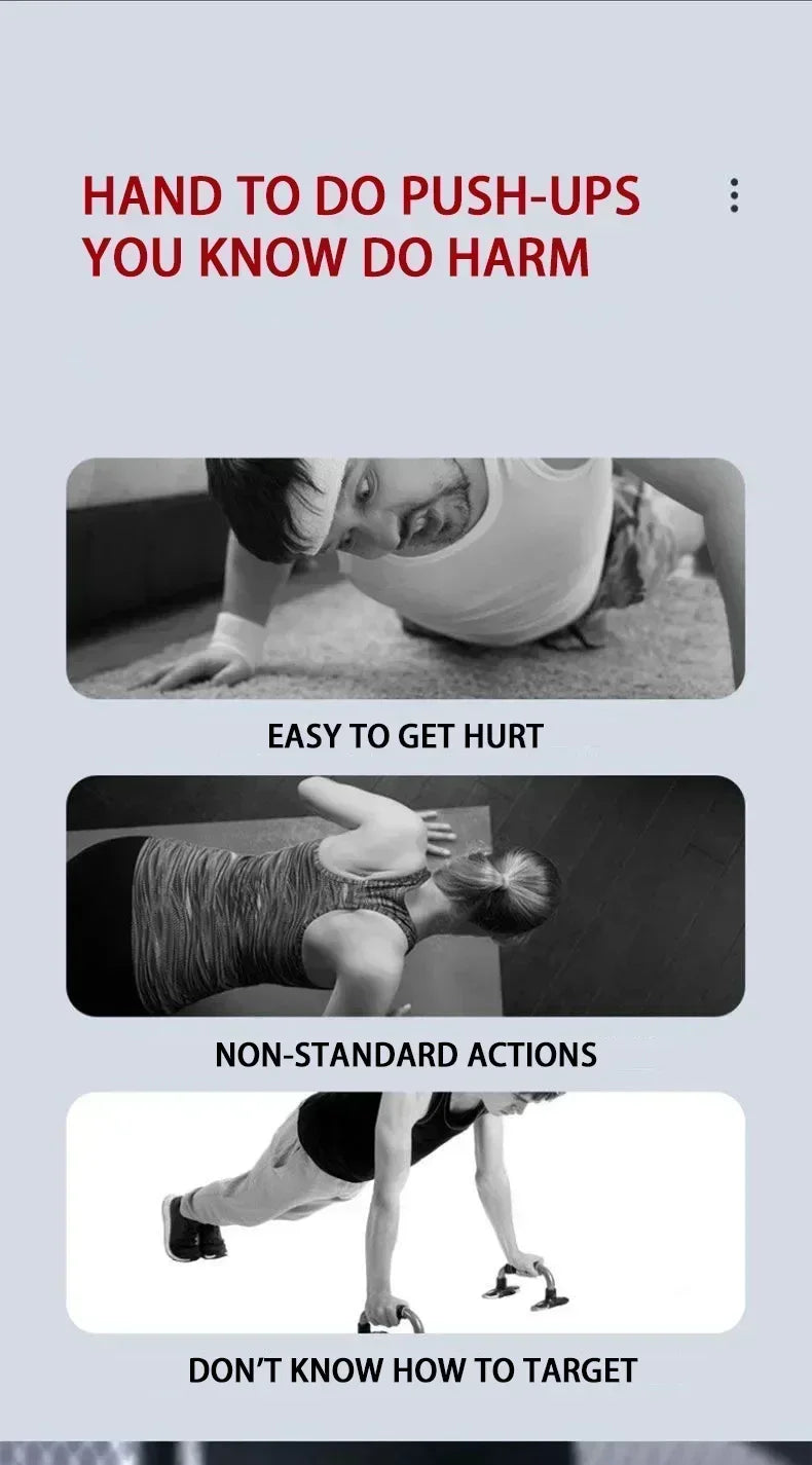 Gift Portable Multifunctional Push-up Board Set with Handles Foldable Fitness Equipment for Chest Abdomen Arms and Back Training