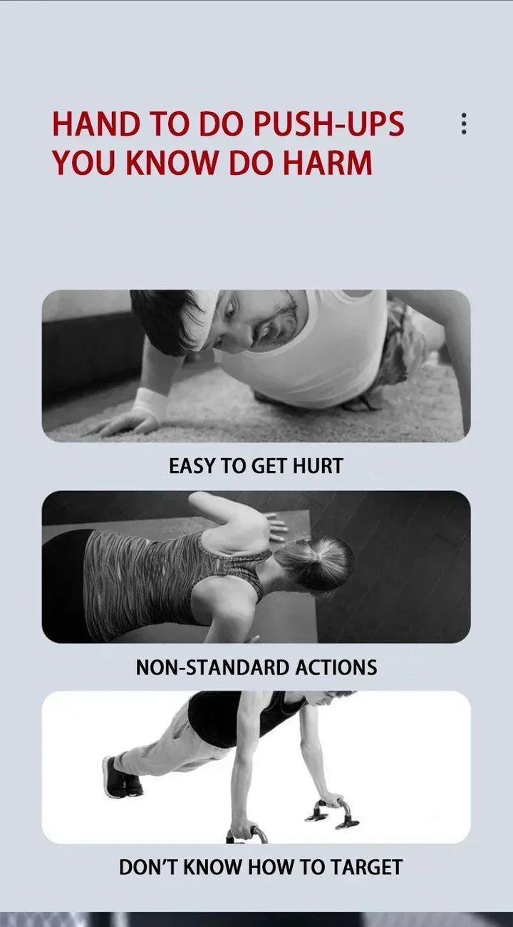 Gift Portable Multifunctional Push-up Board Set with Handles Foldable Fitness Equipment for Chest Abdomen Arms and Back Training