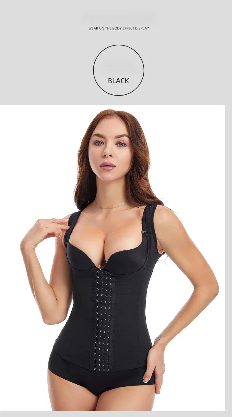 Plus Size Slimming Shirt Thin Seamless Body Shaper Women's Tummy Control High Waist Tank Top Invisible Shapewear