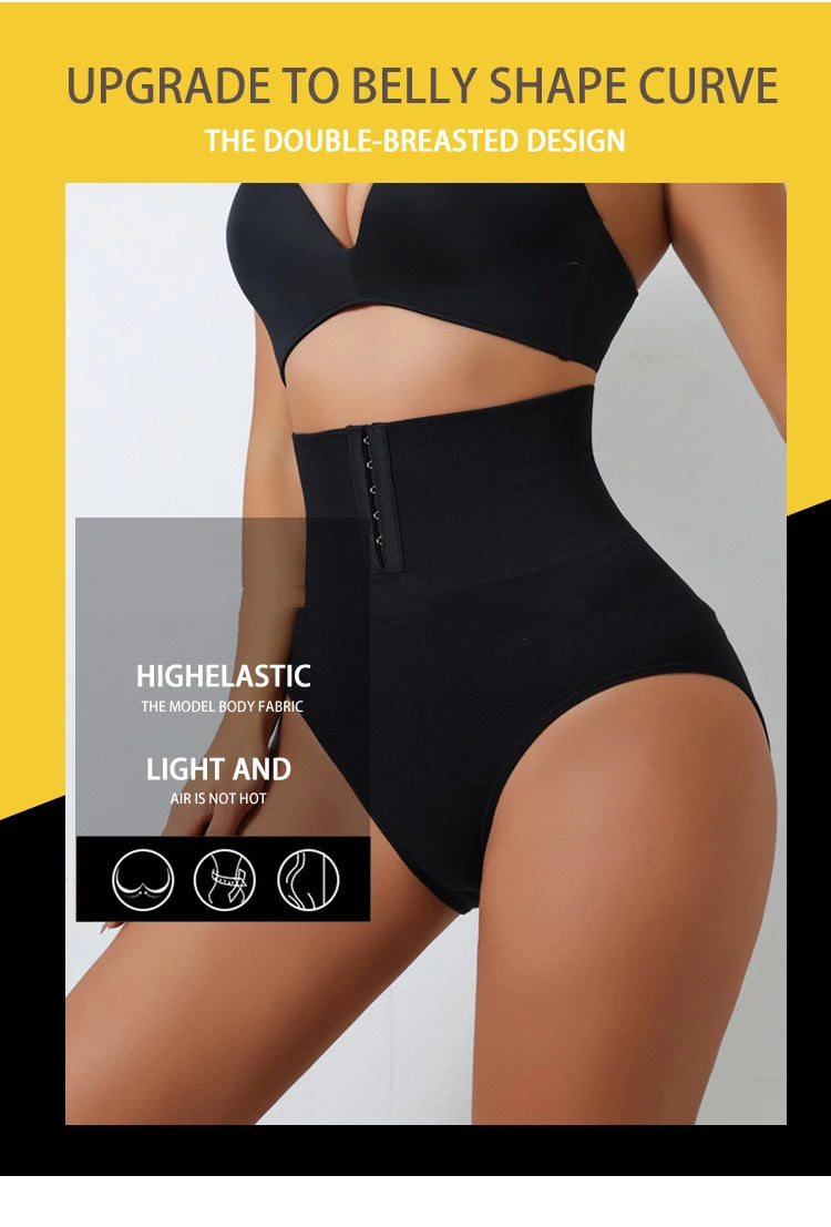 1pcs Women High Waist Shaping Briefs Buckle adjustment Body Shaper Slimming Underwear Butt Lifter Control Pantie Shapewear Pant