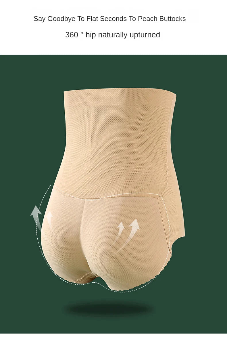 Women Butt Pad Enhancer Panties Hip Padded Underwear Tummy Control Butt Lifter Shapewear Panty Seamless Fake Buttock Slim Briefs
