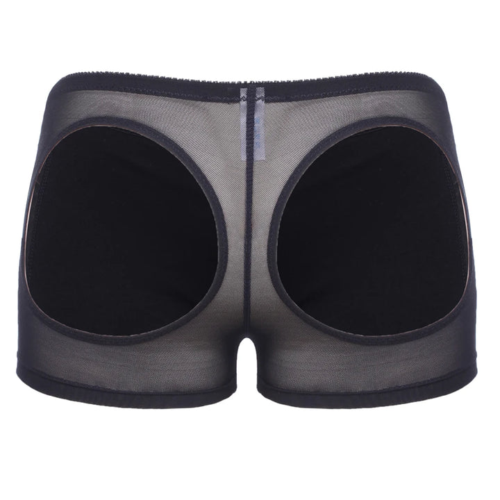 Women's Hollow Sexy Panties Butt Lifter Shapewear Tummy Control Bigger Butt Shaper Sexy Ass Briefs Underwear Nude Black S-3XL