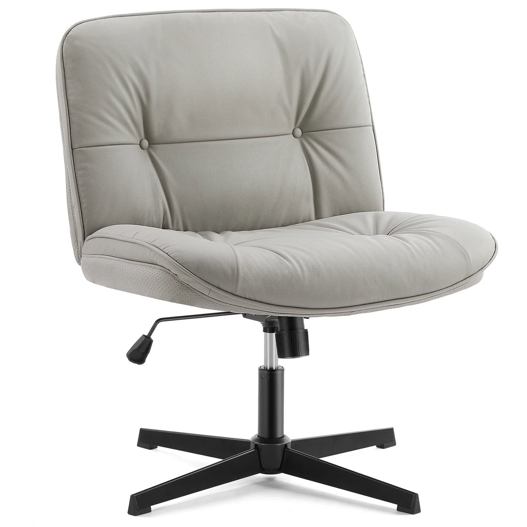 JHK Armless PU Leather Office Chair