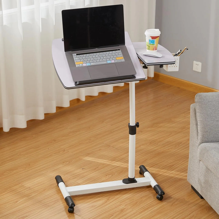 Adjustable Laptop Table with Wheels