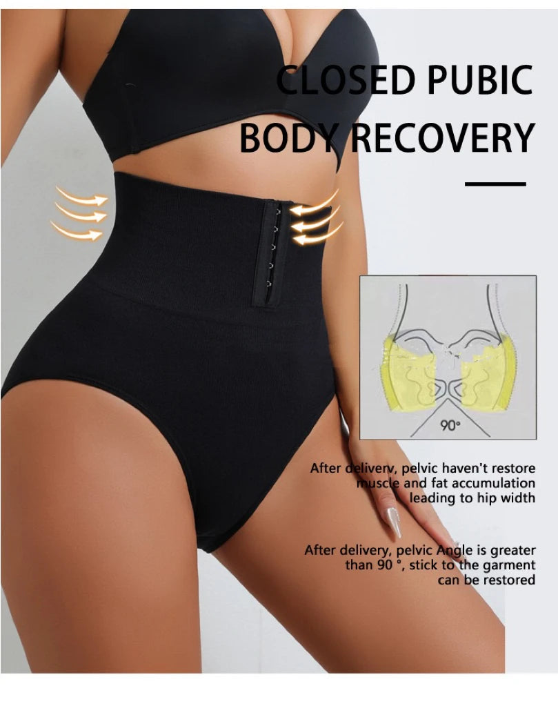 1pcs Women High Waist Shaping Briefs Buckle adjustment Body Shaper Slimming Underwear Butt Lifter Control Pantie Shapewear Pant