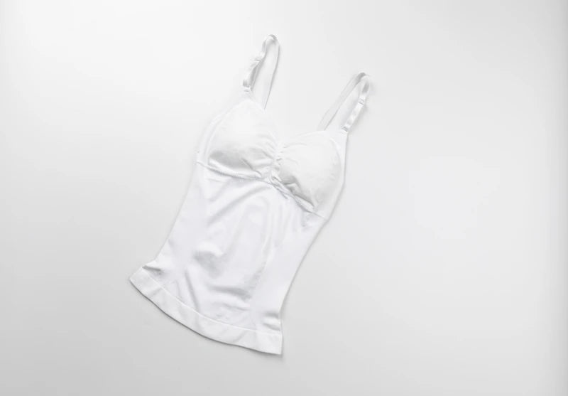 Body Shaper Soft New Slimming Tank Removable Pad Cami Tank Top Comfortable Plus Size Women Shapewear Padded Vest Dropship