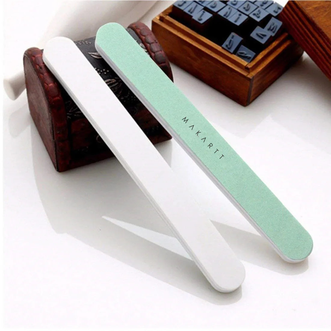 Makartt Fine Nail Buffer Block Shiny Nails Sponge 10PCS Natural Nail Polisher for Natural Nails Nail File 400 and 6000 Grit