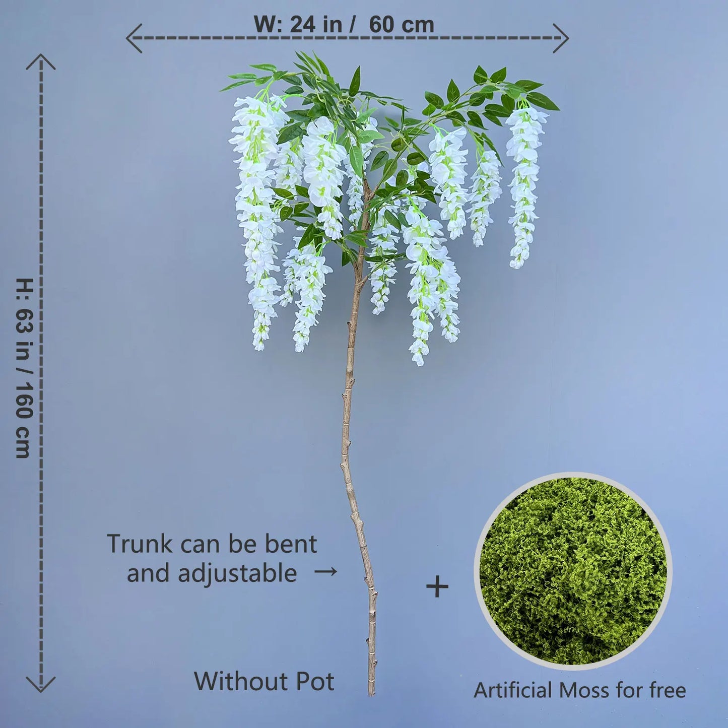 Artificial Wisteria Tree Décor